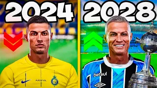 JOGUEI a CARREIRA do CRISTIANO RONALDO até ele SE APOSENTAR no FIFA 24