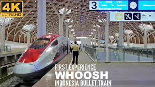 First Experience with Indonesia Bullet Train (HSR)❗called WHOOSH [FULL Halim to Tegalluar Station]