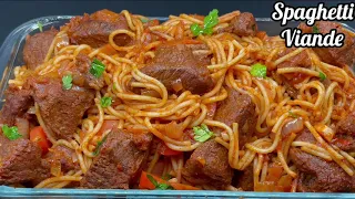 Spaghetti à la viande de bœuf. Idée de recette pour pacques N°2
