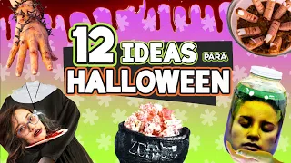 12 FÁCILES MANUALIDADES DE HALLOWEEN 🎃  Decoraciones para Halloween x Craftingeek