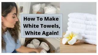 Make The White Towels White Again | Tips on how naturally brighten whites!