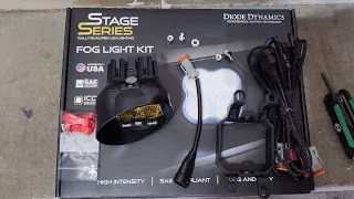 Diode Dynamics SS3 Pro fog lamp install Toyota Tacoma without removing any parts