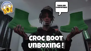 UNBOXING CROC BOOTS + ON FEET REVIEW 🔥🔥!