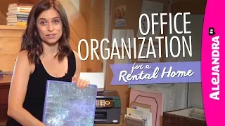 Home Office Organization Ideas (Rental Home)