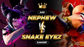 SF6 ⚡️ NEPHEW (JURI) VS SNAKE EYEZ (ZANGIEF) ⚡️ STREET FIGHTER 6