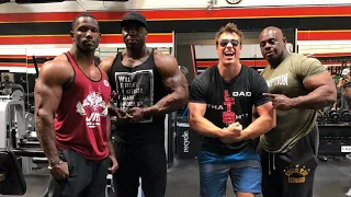 BIG ROB DID IT| SHOULDERS WITH PSYCHO CHRIS | GOLD' S GYM MECCA | 9 WEEKS OUT