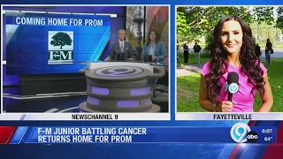 FM Junior battling cancer returns home for prom with special police escort