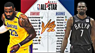 2021 NBA ALL STAR RESERVES & STARTERS FULL LIST! (Ft. LeBron, Durant, & Giannis) *HEATED REACTION*