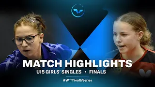 Bianca Mei Rosu vs Annett Kaufmann | WTT Youth Contender Vila Real (U15GS Finals)
