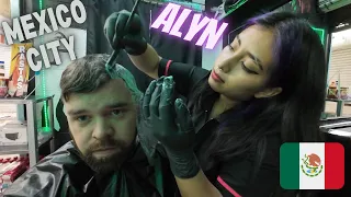 💈Alyn coloring my hair purple & black just like hers! | Mexico City 🇲🇽 (ASMR FULL UNEDITED)