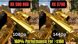 RX 580 @ 1080p VS RX 5700 @ 1440p I 2023 I Tested In 6 Benchmarks