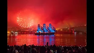 Во Владивостоке прошел первый в истории города праздник выпускников "Крылья Востока" 2018, россия