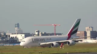 Emirates A380 Landing Frankfurt Airport Plane Spotting