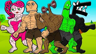 TOP 20 ANIMATIONS MUSCLE MONSTERS ALPHABET LORE POPPY PLAYTIME RAINBOW FRIENDS! Cartoon Animation