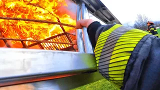 (Part 1) Apartment Arson Fire Engineer Helmet Cam POV