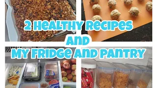 A PEEK INTO MY FRIDGE AND PANTRY: (Easy healthy snack ideas and 2 recipes)