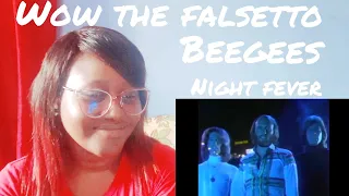 First Time Reacting To _ Beegees Night Fever / REACTION