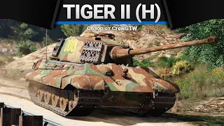 Tiger II (H) БАШНЯ ГОРИТ И ПОПА в War Thunder