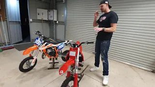 Explaining The Differences :  2019 KTM 50SX / TC50 VS 2021 KTM 50SX /  Husqvarna TC50 /Gas Gas MC50