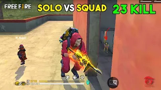 OMG! 23 Kill Solo vs Squad OverPower Ajjubhai Gameplay - Garena Free Fire