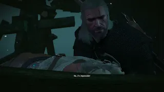 Hym try to trick  and  discourages Geralt