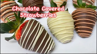 EASY| CHOCOLATE COVERED STRAWBERRIES