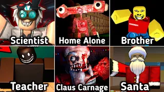 Weird Strict Brother Vs Weird Strict Teacher Vs Home Alone Vs Claus Carnage Jumpscare