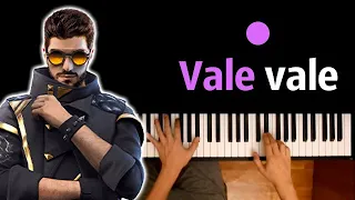 Песня Free fire - Vale Vale (DJ Алок) ● караоке | PIANO_KARAOKE ● ᴴᴰ + НОТЫ & MIDI