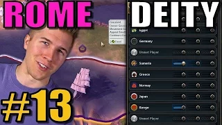 Civilization 6: Rome [Deity TSL Earth Map w/16 civs] Part 13 - Civ 6 Gameplay / Let's Play