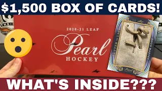 $1,500 box of hockey cards?!?!? Opening 2020-21 Leaf Pearl Hockey!