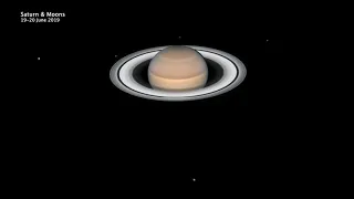 Video of Moons Circling Saturn