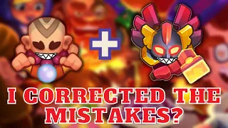 I corrected the mistakes?) 2 Matches Monk + Inquisitor Darkness | +600 Points | - Rush Royale