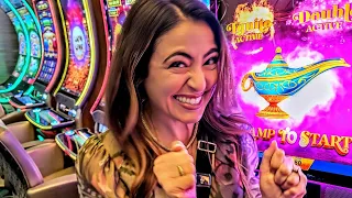 I BROKE my RECORD With 8 HANDPAY JACKPOTS on $1 Million Mystery of the Lamp!