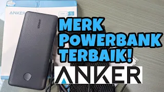 UNBOXING POWER BANK TERBAIK ANKER PowerCore Slim 10K PD 10000mAh Fast Charging Dual Output USBA USBC