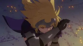 Ruler and Lancer of black vs Archer of black. (Uninterrupted Sakuga fight)