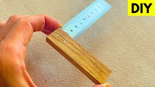 Tiny Tool, Major Results: DIY Mini Wooden Metal Try Square Tutorial #diytools #woodworking #tools