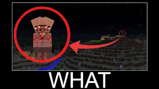 This Scary Villager.EXE Found me in Minecraft - minecraft animations wait what meme