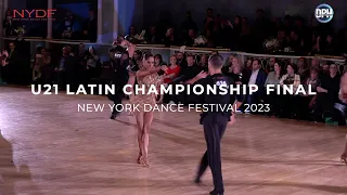 U21 LATIN FINAL | NYDF 2023 | NEW YORK DANCE FESTIVAL