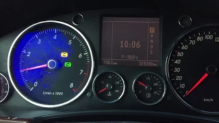 [VW Touareg 3.2 BKJ] Заводим в мороз, сколько нужно греть, чтобы прогреть до 50°С