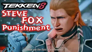 Tekken 8 Steve Fox Punishment Guide #tekken8gamplay #stevefox #framdata