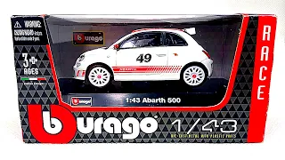 Abarth 500 scale model | bburago 1/43 | burago 1/43 | bburago cars | bburago race |  diecast cars