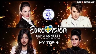 Israel Eurovision 2016 - MY TOP 4