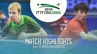 Gerrit Engemann vs Yu Heyi | 2019 ITTF Polish Open Highlights (Group)