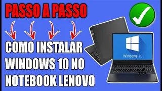 NOTEBOOK veio com LINUX? Veja como instalar o WINDOWS 10! (IdeaPad Gaming 3i)