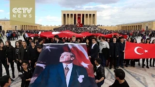 Ceremony held to mark death of Turkey's founder Ataturk