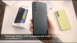 Samsung Galaxy A34 Unboxing und erster Eindruck