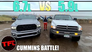 Has Ram Improved The Legendary Cummins Diesel? 1994 vs 2021 Dodge Ram 2500 Driving Review