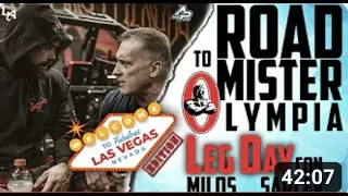 ANDREA PRESTI ROAD TO MR  OLYMPIA 2022   LAS VEGAS EDITION   LEG DAY with MILOS SARCEV