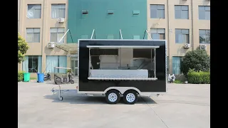 12ft Square Food Trailer Display - Honlu Food Trailer