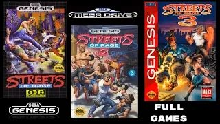 Streets Of Rage TRILOGY HARD DIFFICULTY (SEGA GENESIS/MEGA DRIVE) Longplay/Full Game NO COMMENTARY